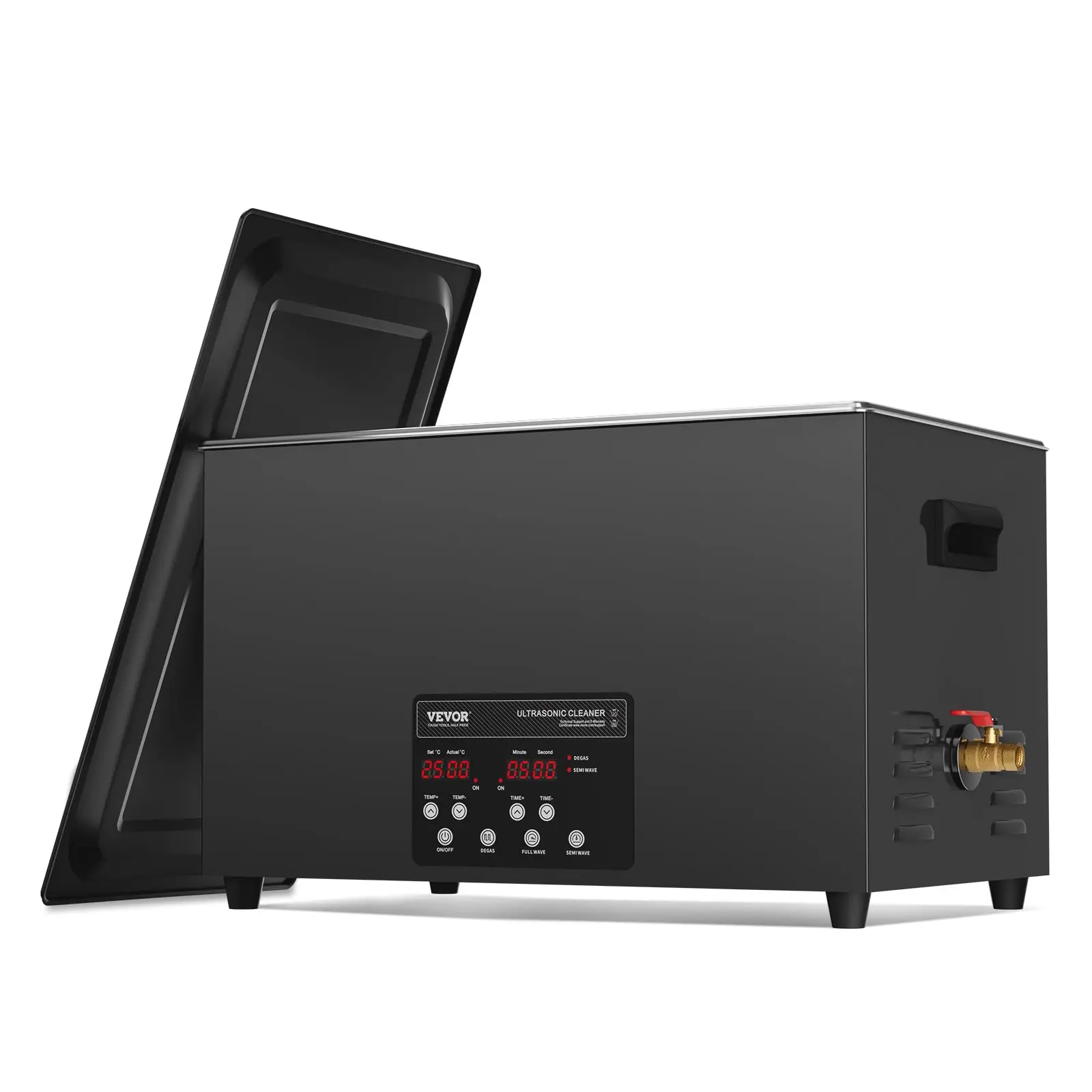 30L Sonic Cleaner, 600W Digital Ultrasonic Cleaning Machine with Upgraded Degassing and Gentle Mode, 40kHz Industrial