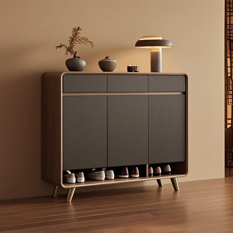 

Luxury Box Shoe Cabinet Organizer Storage Mobile Shelves Shoe Shelf College Dorm Essentials Wooden Archivadores Salon Furniture