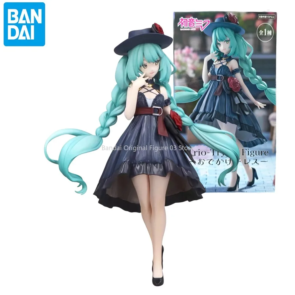 

Original FuRyu 19cm Noodle Stopper Hatsune Miku Anime Figures Formal Dress Version MIKU PVC Model Dolls Collection Toys Gifts