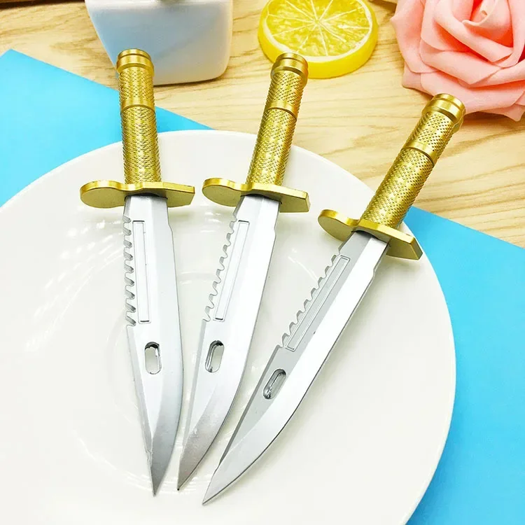 30pcs Knife  Modeling Neutral Pen   Black Water  Student Creative Prize