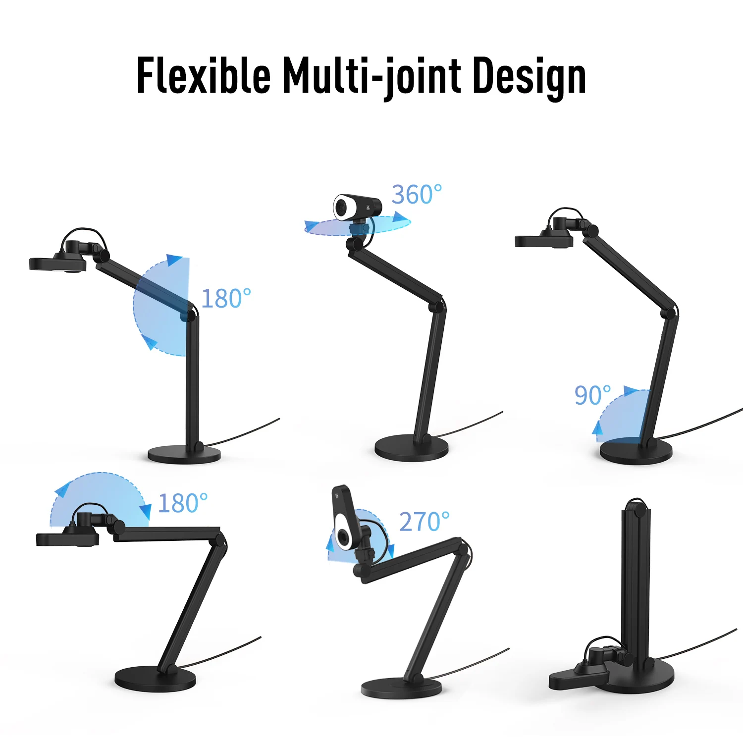 Joyusing V600 12MP 4K Phase-Detection Autofocus Document Camera Dual-mode Design for Multiple Scenarios With Aluminum Alloy Body