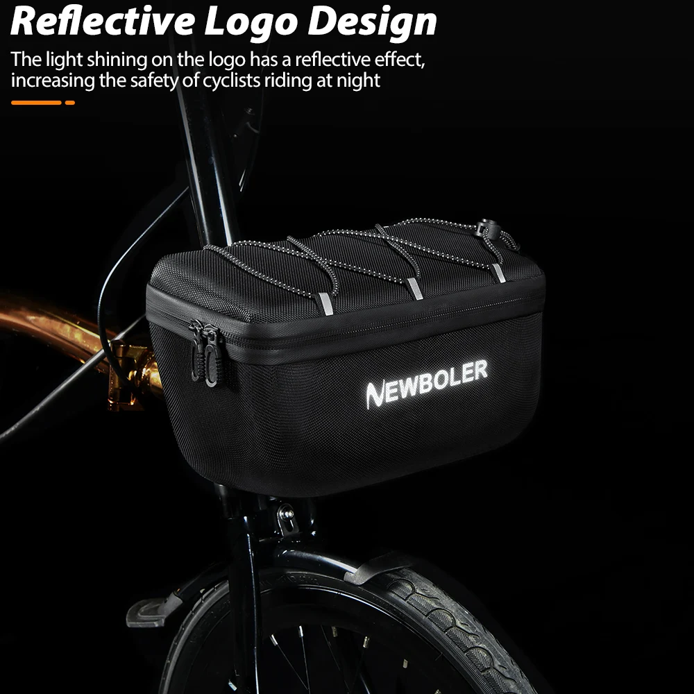 NEWBOLER Faltrad-Lenkertasche, multifunktionale Brompton-Tasche, Fahrrad-Fronttasche, Fahrradkorb, Tasche für Brompton Faltrad – Detail 9