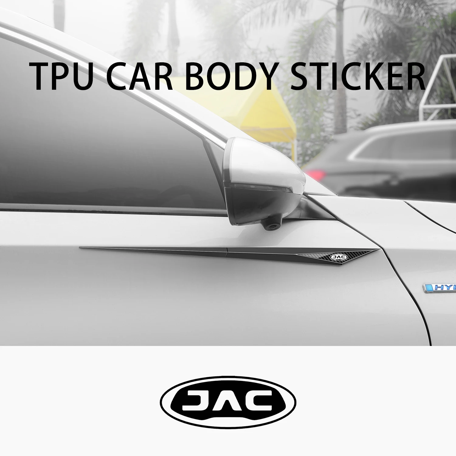 2pcs Car Body Tuning Exterior Decorative TPU Sticker For JAC Refine J3 J2 S5 A5 J5 J6 J4 JS4 Vapour S2 T8 Accessories