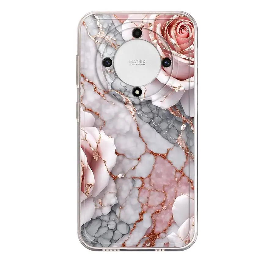 เคสโทรศัพท์แบบนิ่มสำหรับ Honor X7b X9a 90 Lite X8 X8b X8a X9b ลายหินอ่อนที่น่าสนใจ