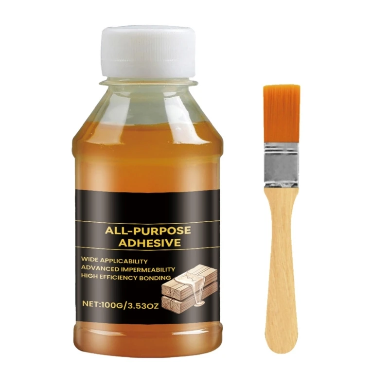 Waterproof Super Glues, Strong Adhesive All Purpose Adhesive with Brush for Repair Plastic, Leather, Glass Ceramic