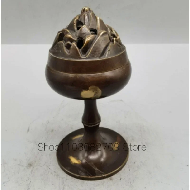 Retro Bronze Small Black Pattern Boshan Stove Aromatherapy Stove Decorations