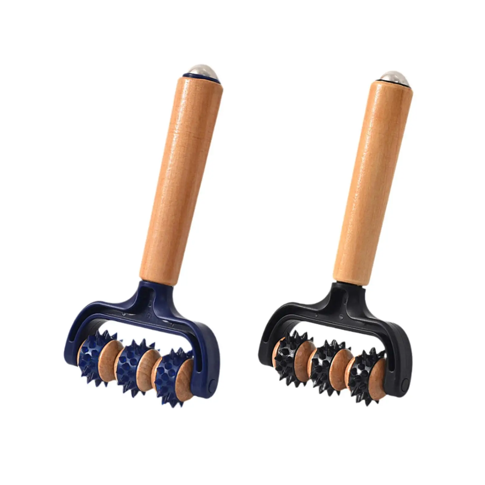 

Т-образный массажер для тела, роликовый многоцелевой трехколесный портативный массажный инструмент