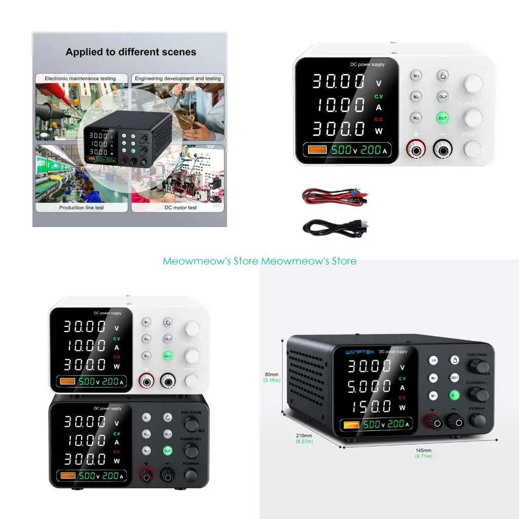 

W91A Power Supply with Wide Input Voltages Ranges 0 to 30V/60V/120V and Multiple Safety Mechanisms