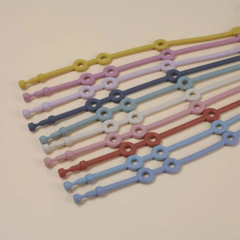 

D5QA Baby Pacifier Anti-drop Chain Teether Chain Safety Silicone Strap Infant Nipple Soother Chain Dummy Holder Hanging-Chain