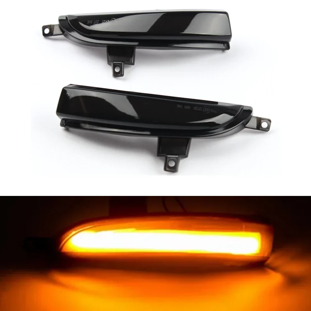 2pcs Dynamic Turn Signal Light LED Side Rearview Mirror Sequential Indicator Fit For Renault Koleos HY 2011-2017 Facelift Model