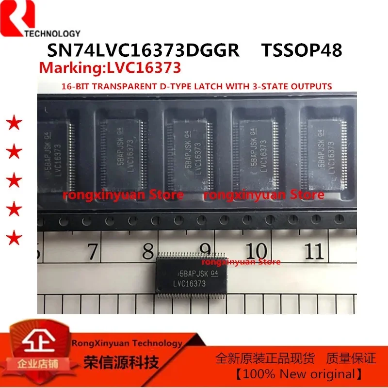 5 pcs/lot  SN74LVC16373DGGR LVC16373 TSSOP48 SN74LVC16373 16-BIT TRANSPARENT D-TYPE LATCH WITH 3-STATE OUTPUTS 100% New original