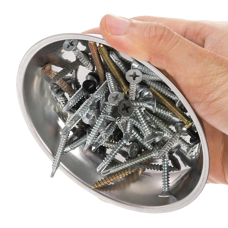 مجموعة أجزاء مغناطيسية ، فولاذ مقاوم للصدأ ، للخدمة الشاقة ، مربعة ومستديرة ، حامل صواني أدوات قوي للغاية ، 3.