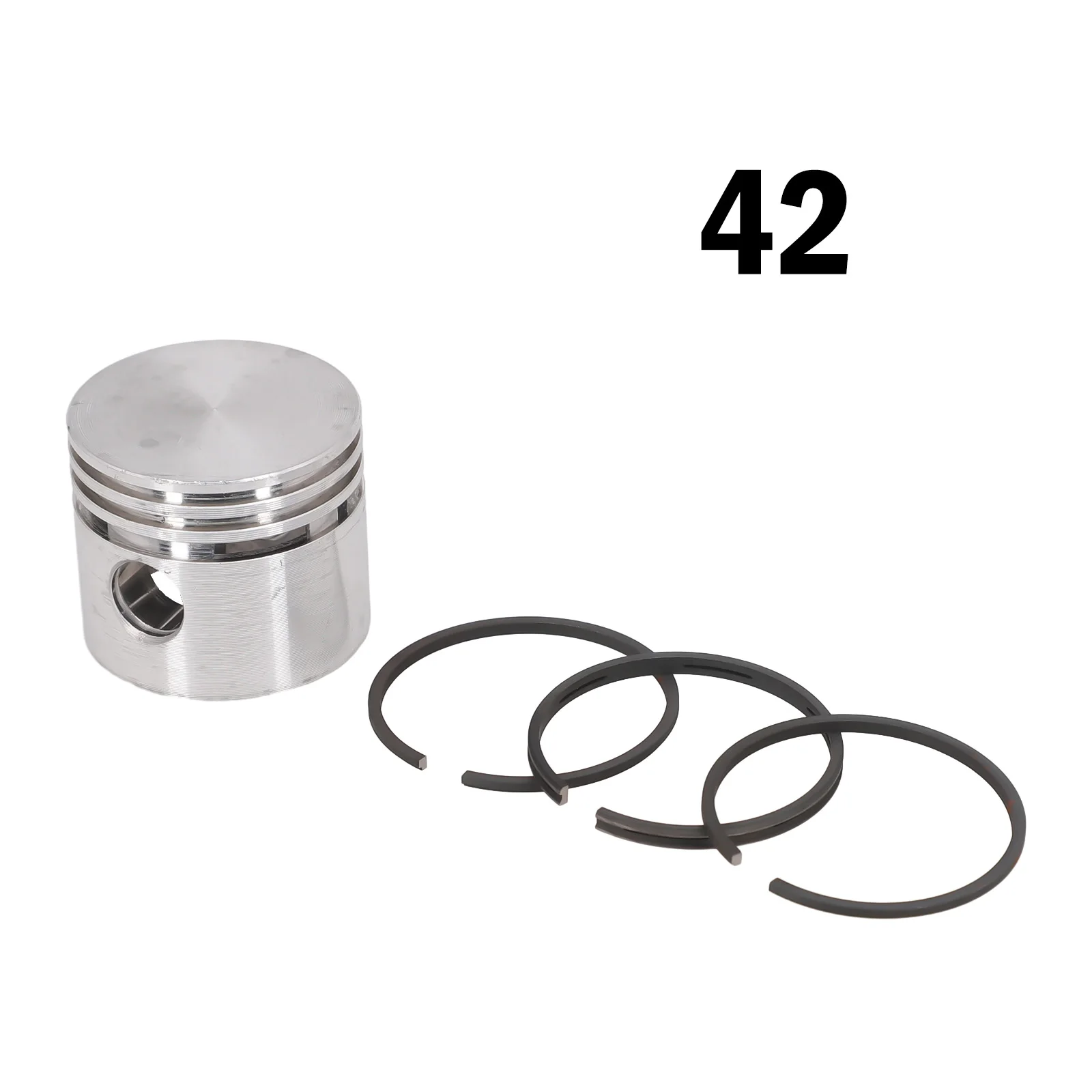 Pistone del compressore d'aria 1PC con fasce elastiche parti accessori della pompa dell'aria 42/47/48/51/65mm per compressori d'aria a pistone