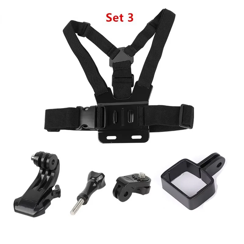 Chest Strap Backpack Clip Headband Strap Mount With Fixed Clip J-shaped base For DJI OSMO Pocket 1 2 camera gimbal accessories