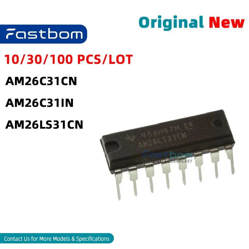 AM26LS31CN AM26C31CN AM26C31IN DIP-16 RS-422 DRV Driver New Original