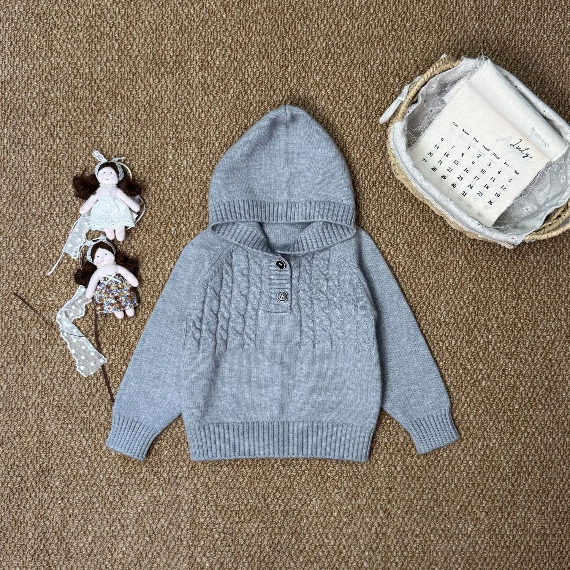 الفتيات محبوك البلوزات ربيع الخريف 2025 الأطفال الصوفية جيرسي هوديس القمم ملابس خارجية للطفل فتاة الملابس بلوزات الاطفال #3