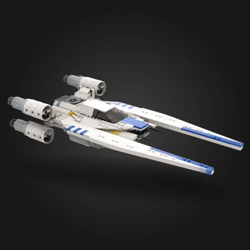 

MOC Andor's White U Wing Starfighter Building Blocks Space War Weapons Spaceship Model Brick DIY Assemble Toy Gift for Adult Kid