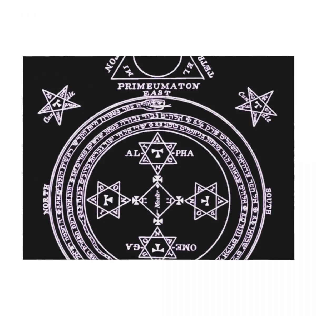 

Magical Circle of King Solomon INVERTED Throw Blanket Decorative Throw Extra Large Throw Plaid on the sofa Soft Plaid Blankets