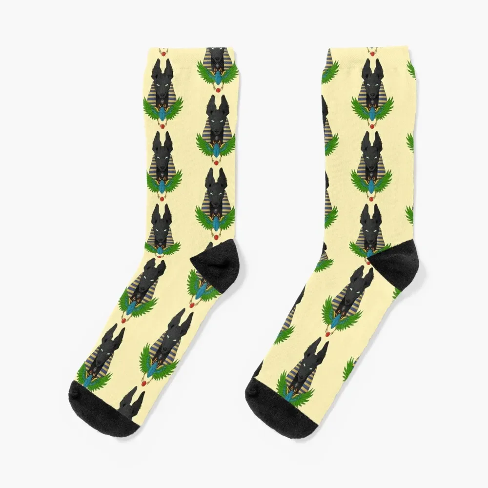 Anubis-Chaussettes chauffantes coordonnantes pour hommes et femmes, chaussettes de football de luxe, chaussettes hip hop