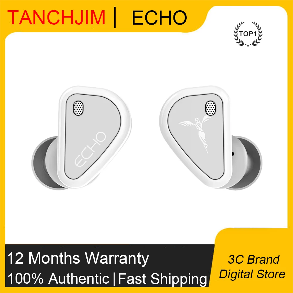 TANCHJIM ECHO TWS Earphones QCC3040 Bluetooth 5.2 APTX/APTX Adaptive/AAC/SBC IPX4 Waterproof Headphone True Wireless Earbuds