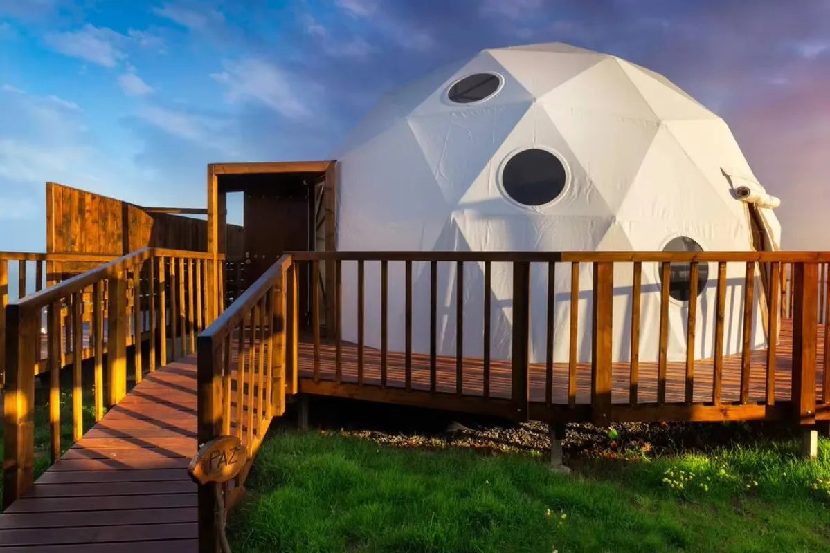 China Factory Price Luxury Custom Event Outdoor Transparent Window Prefabricated Geodesic Dome Kit Tent