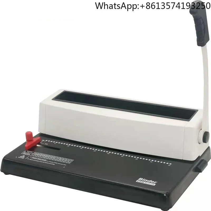 Office Commercial Binding Machine Spiral Circle 4mm Round Hole Small Punch 46 Holes A4 Single Coil Binding Punch Machine