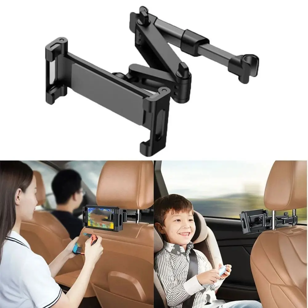 Foldable Car Rear Pillow Phone Holder Flexible Hands-Free Car Stand Seat Phone Mount Portable Adjustable Bracket
