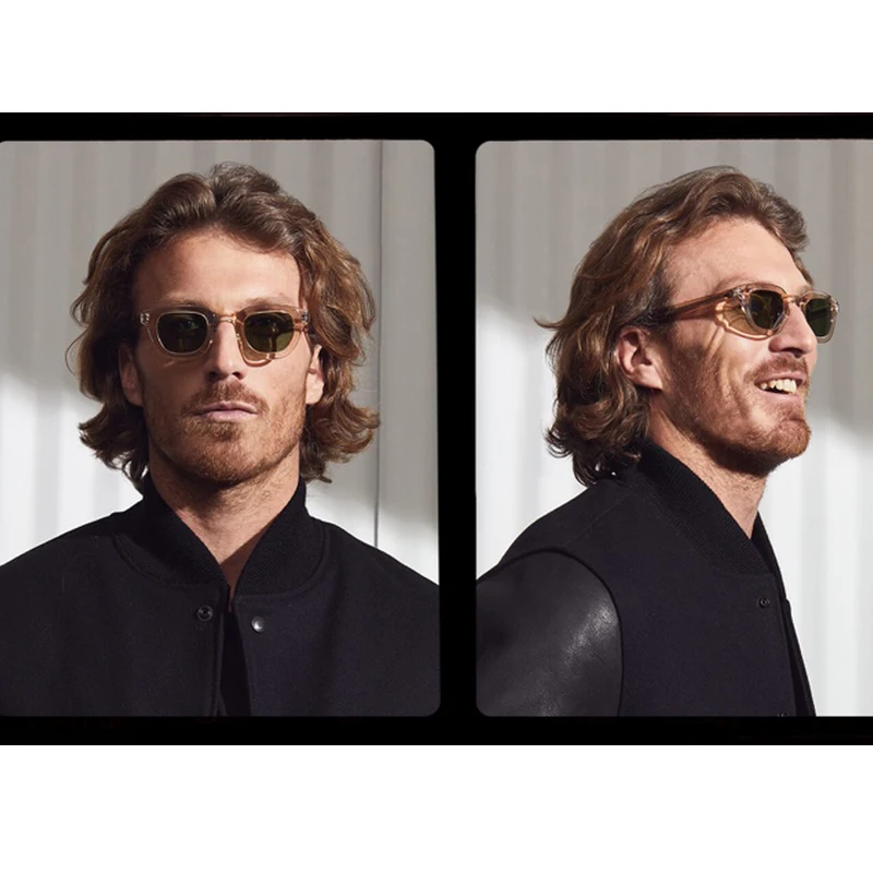 High Quality Acetate Sunglasses TELENA For Men Women Designer Brand Lemtosh Tortoise Frame Vintage Sun Glasses Gradient lens