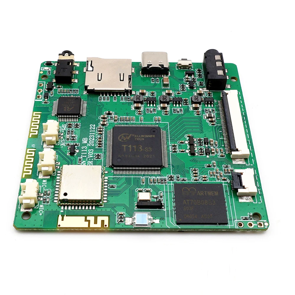 Placa base Allwinner T113 PND Linux para Carplay inalámbrico y Android Auto Radio de coche estéreo automático BT FM Monitor de coche inteligente