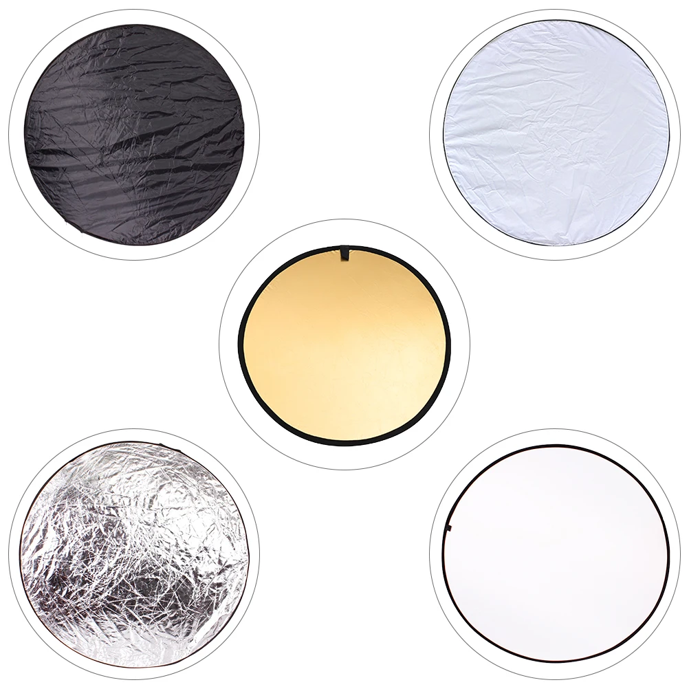 

Five in One Photography Reflector 5 Different Effects Foldable Soft Light Board Macro Photo Props Accessories Studio Equipment