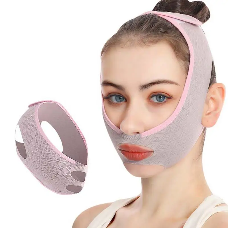 Bandage amincissant pour le ruisseau et les joues, masque de levage de ligne en V, bande anti-déformable, sangle qualifiée ale