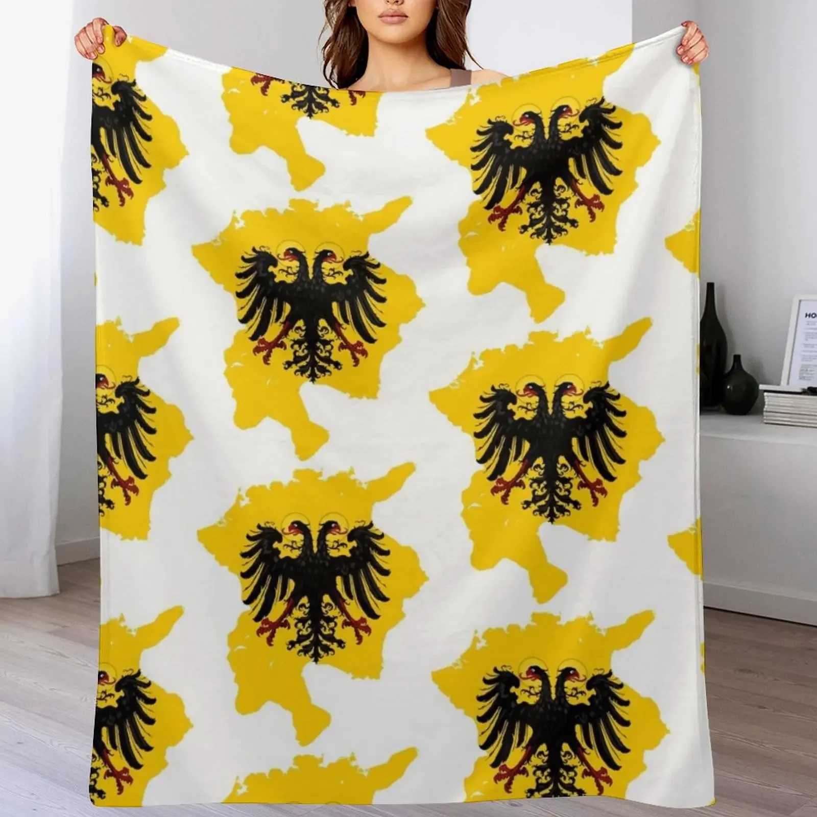 Holy Roman Empire Throw Blanket Cozy Home Blanket Gift for Christmas Holiday