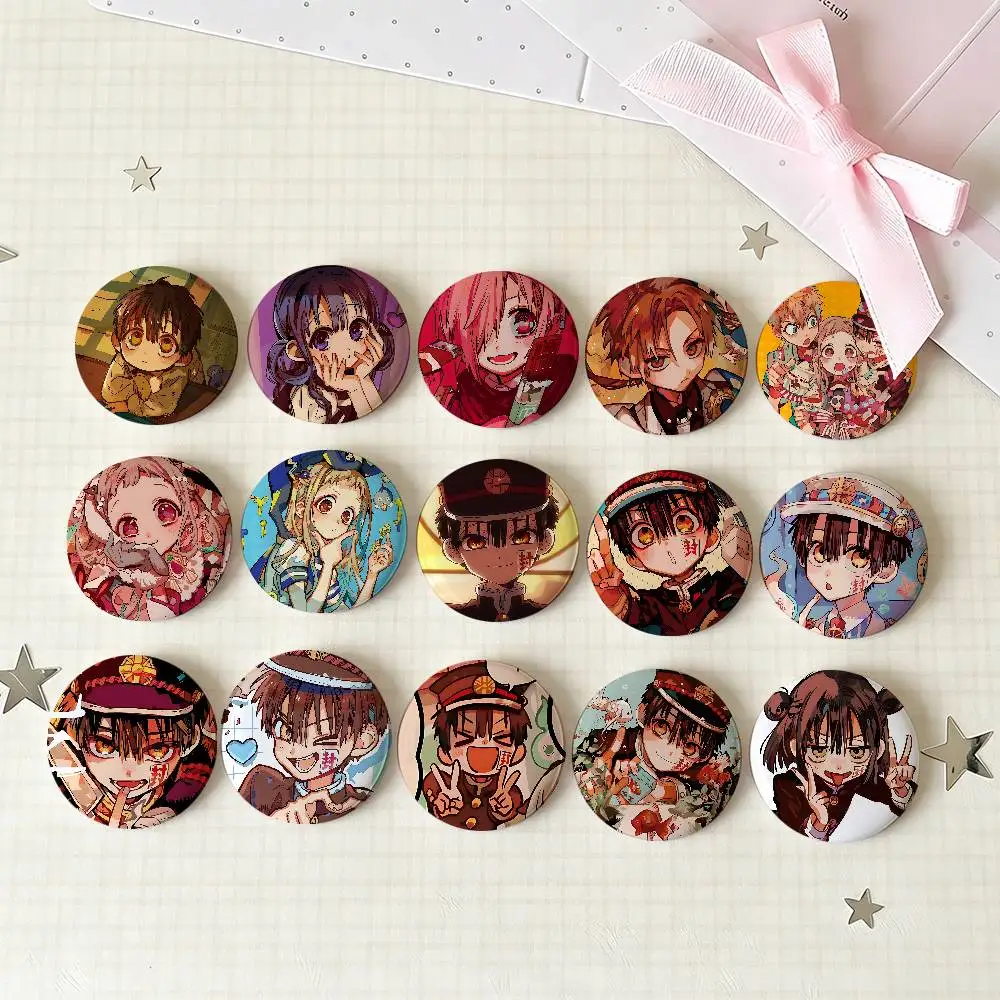 Toilet-Bound Hanako-kun Badges Tinplate Soft Button Pin Brooch Metal Badge Custom Jewelry Accessories Hat Bag Lapel
