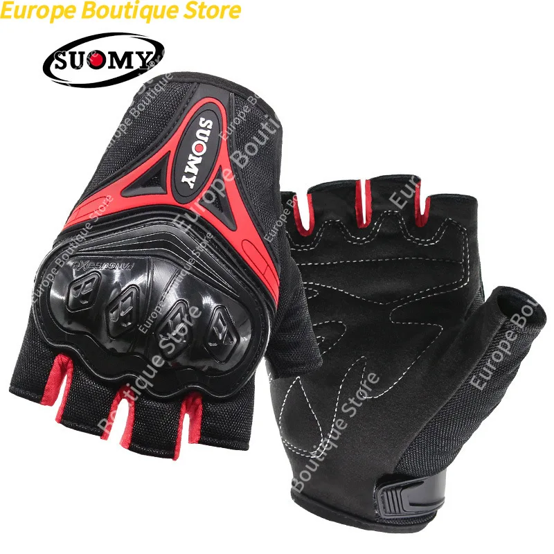 Anti Fall Off Road Racing Summer Half Finger Motorcycle Gloves Riding Gear For Men Women view 3