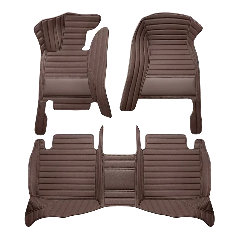 PU Leather Full Coverage Custom Car Floor Mats for Volkswagen Vw Passat CC 2019-2023 Teramont 7 Seat Car Interior Accessories