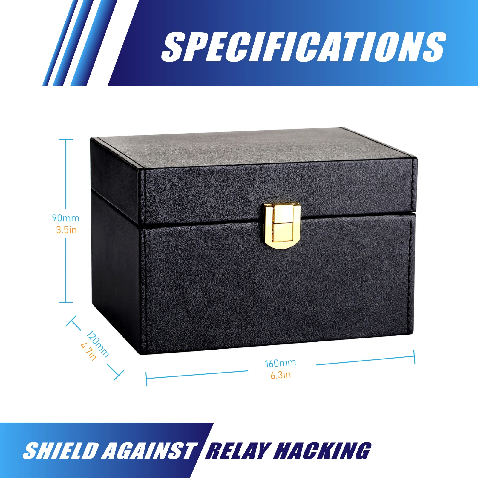 

Faraday Box for Car Keys – Signal Blocking Safe, Keyless Entry Fob Protector Anti-Theft Shielding Cage