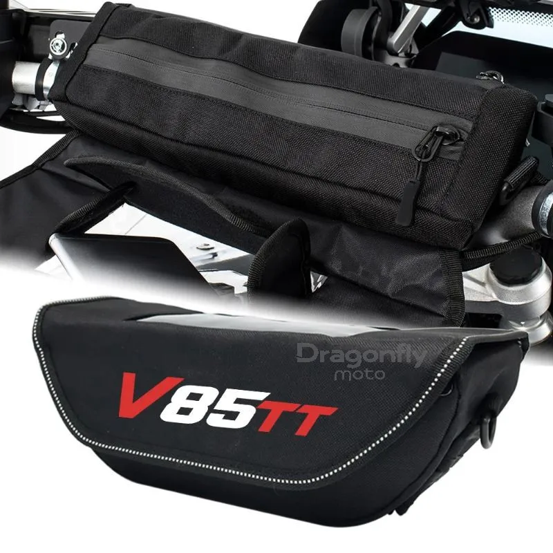 Para Moto Guzzi V85 TT V85TT accesorios de viaje para motocicleta bolsa impermeable bolsa de almacenamiento para manillar bolsa de herramientas de viaje