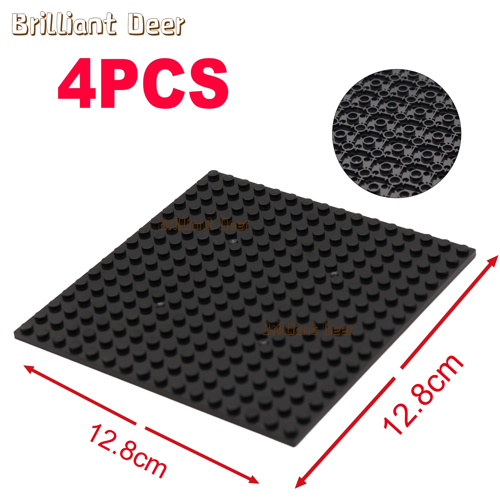 4PCS Dubbelzijdig 16X16 Dots Klassieke Grondplaat Bouwstenen Bricks Basisplaten DIY MOC Bouwstenen stad Bouw Speelgoed