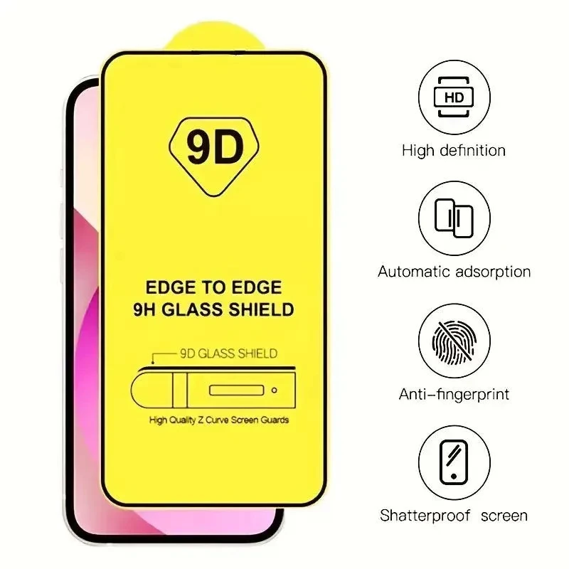 9D Protective Glass For Infinix Hot 40Pro Note10 7Lite Screen Protector Infinix  Hot 30i Tecno Camon19 Phone Tempered Glass Film