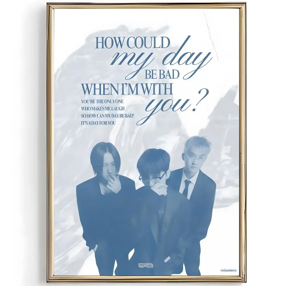 soft rock band W-Wave to Earth Poster Unique Home Decoration Ideas & Stylish Interior Art