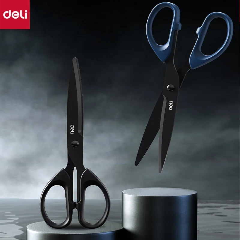 Deli Stainless Steel Scissors 180mm Rust Proof Sharp Scissors Paper Cuttings Tailor Hand Made Household Office Supplies Scissors