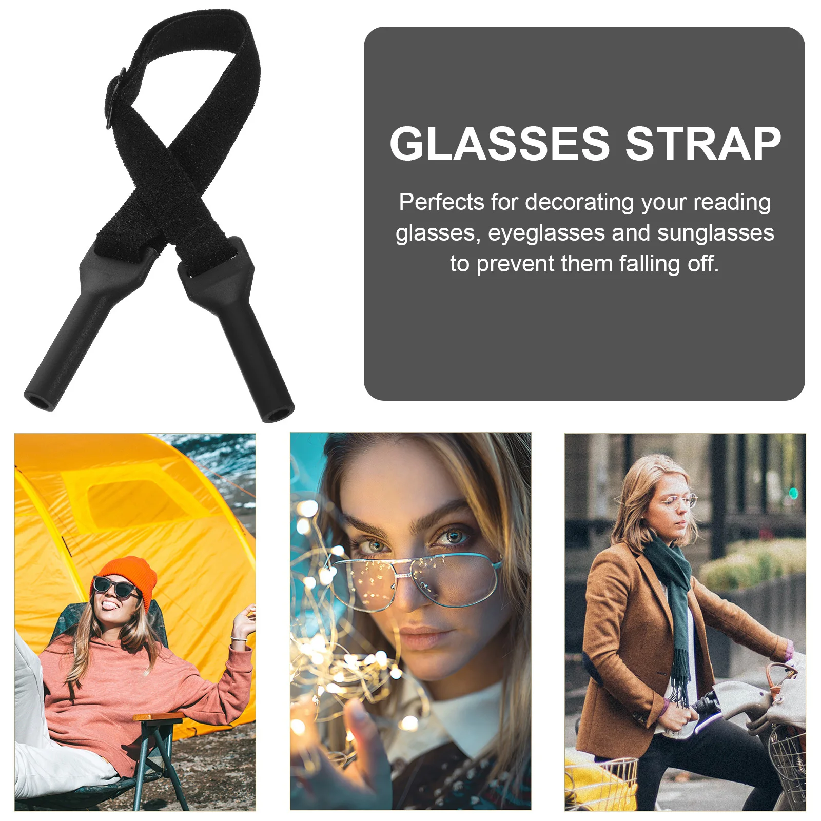 регулируемый ремешок для очков с защитой от потери