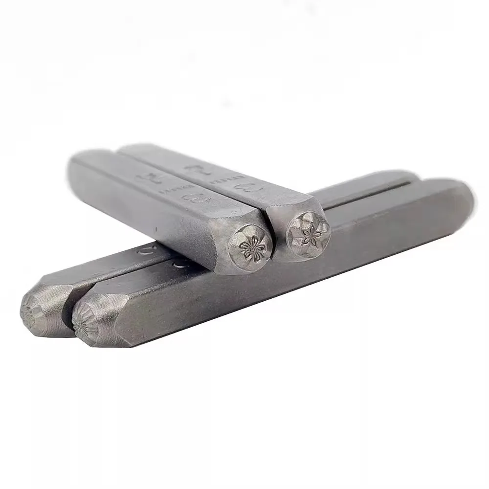 RCIDOS 3MM Petal Flower Leaves Design Steel punch stamp,Metal Jewelry Design Stamps 12pcs/box