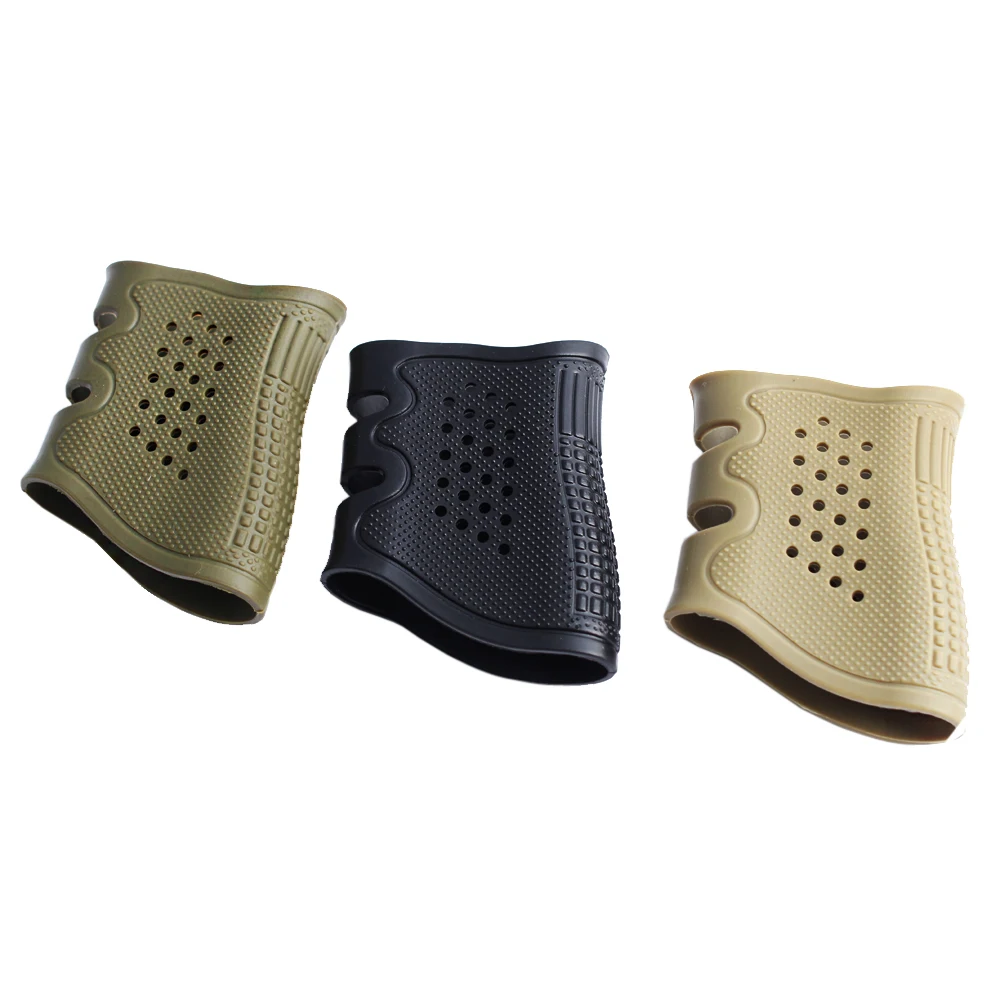 Tactical Pistol Airsoft Rubber Grip Cover Anti Slip Glove For Glock G17 19 20 21 22 23 31 32 G34 G43X M1911 Taurus AR15 AK47 M4