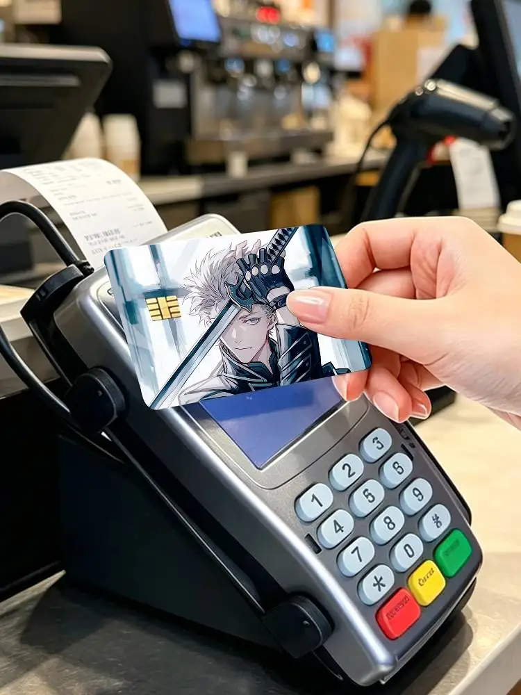 Game V-Vergil Devil May Cry  4pcs 1Set Card Stickers Small Waterproof Chip 4PCS Card Sticker Anti-Scratch
