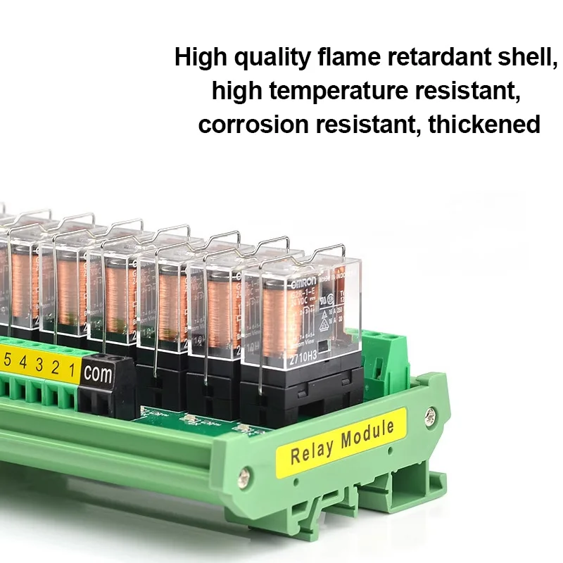 Imagem -05 - Pnp Npn Compatível 1no Mais 1nc Interface Relé Módulo Canais Spdt Din Rail Mount 16a Entrada dc 12v 24v com G2r1-e 8ch