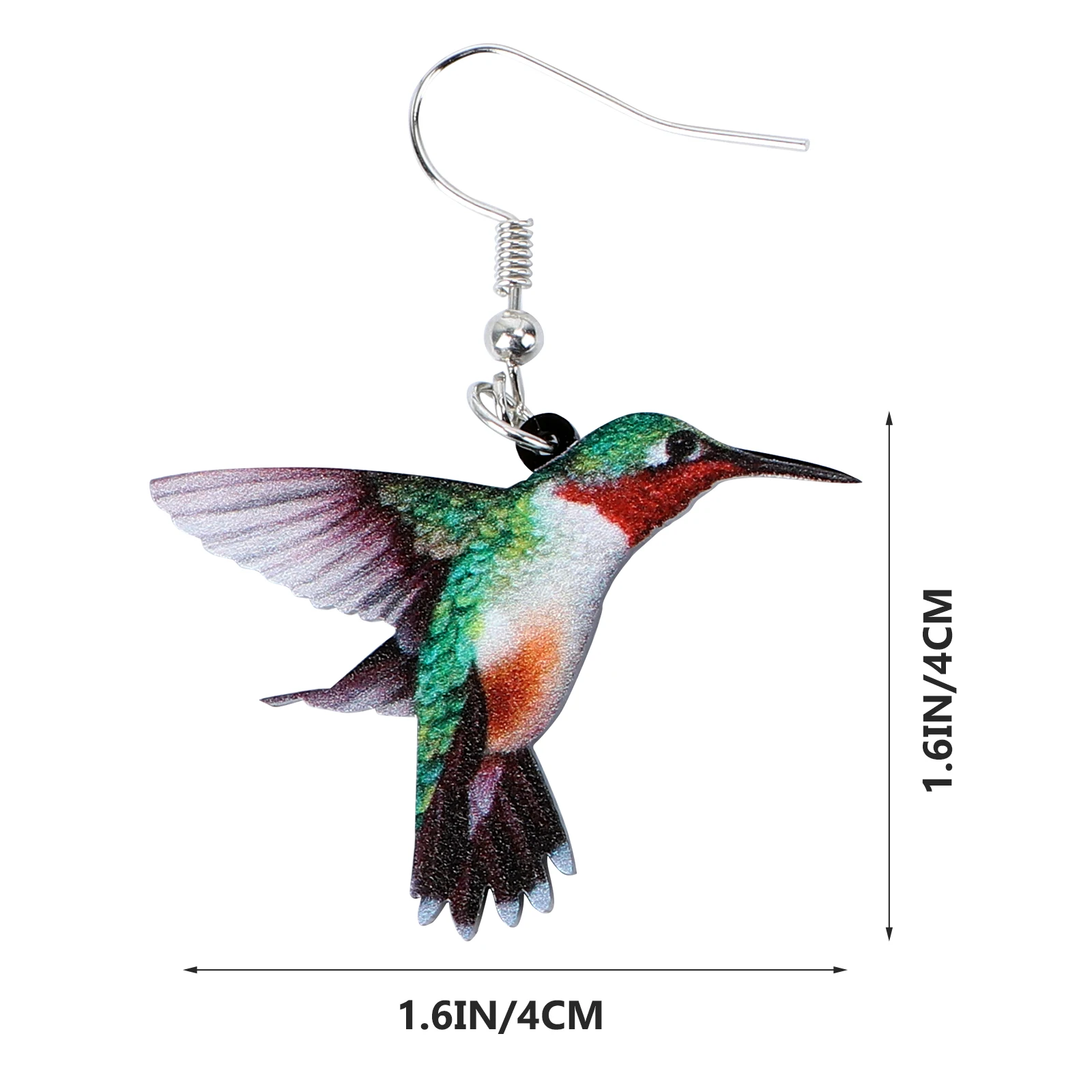 

Gold Bird Earrings For Women Acrylic Ear Decor Party Wedding Fashion Jewelry Girls Hummingbird Owl Eagle Pigeon Parrot Pattern