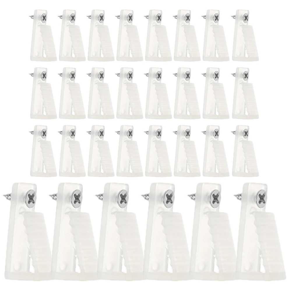 

30 Pcs Hanger Strip Clip Hooks for Hanging Lights Outdoor Pp outside