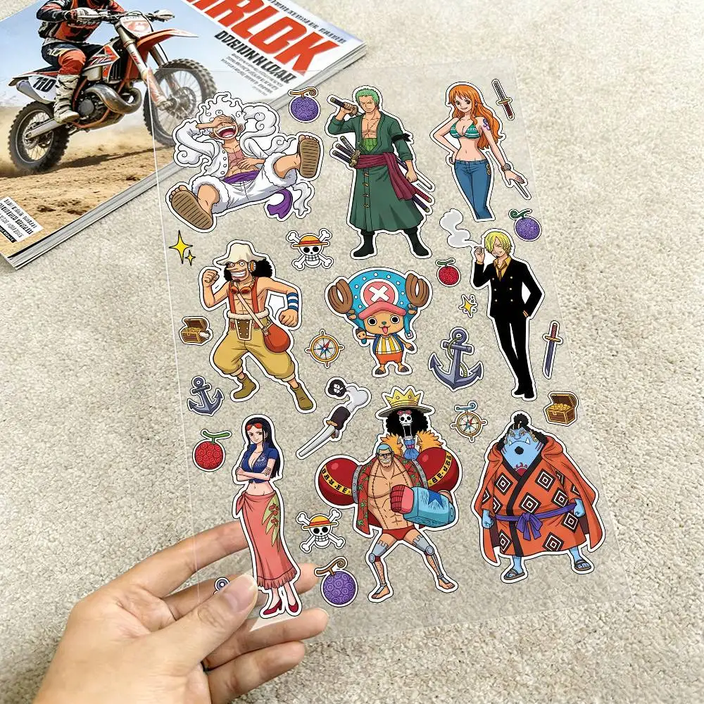 

Светоотражающие наклейки для мотоциклов ONE PIECE, водонепроницаемые виниловые наклейки для мотоциклетных шлемов, топливных баков и велосипедов