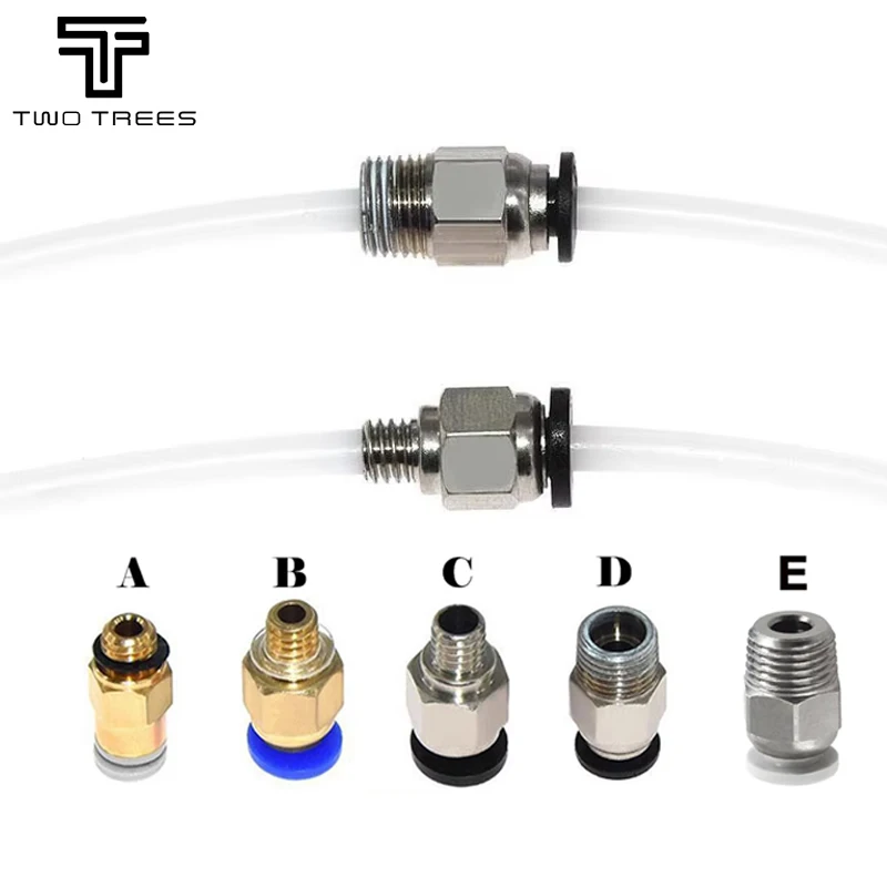 

Пневматический разъем PC4-M6 PC4-01 KJH04-M6 для нитей PLA ABS Детали 3D-принтера